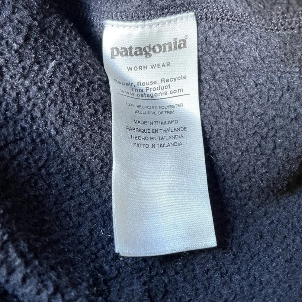 Patagonia Mens Better Sweater 1/4 Zip Fleece Jacket Black Size M